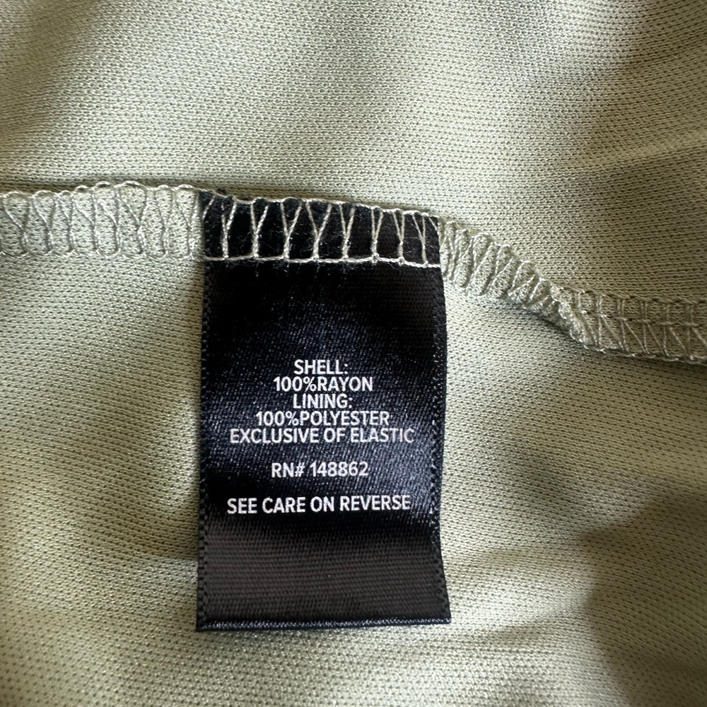 Torrid Woven Sage Green Textured Dress Button-Front Tie Straps - Picture 8 of 8